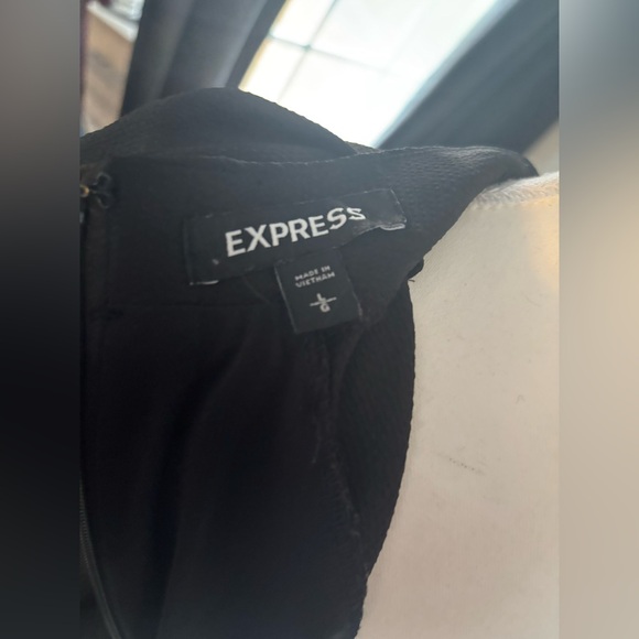 NEW Express Black Long Sleeve Dress!! - Picture 7 of 7